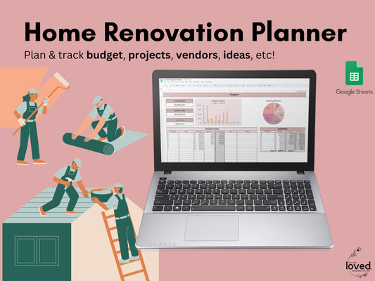 Home Renovation Planner | Google Sheets Template
