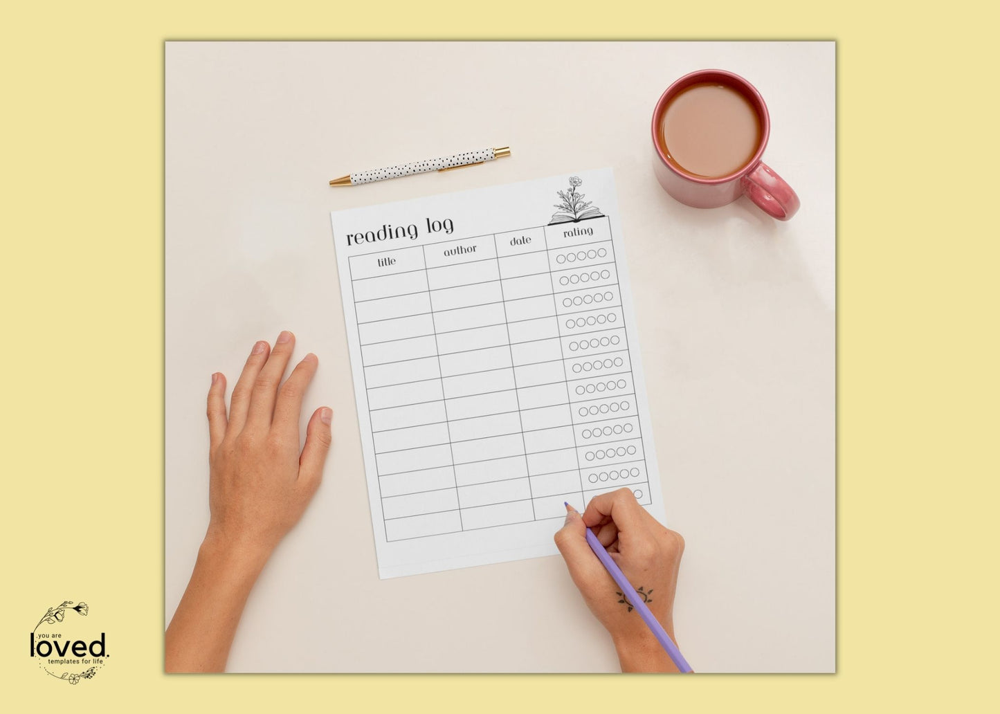 Reading Log | Printable