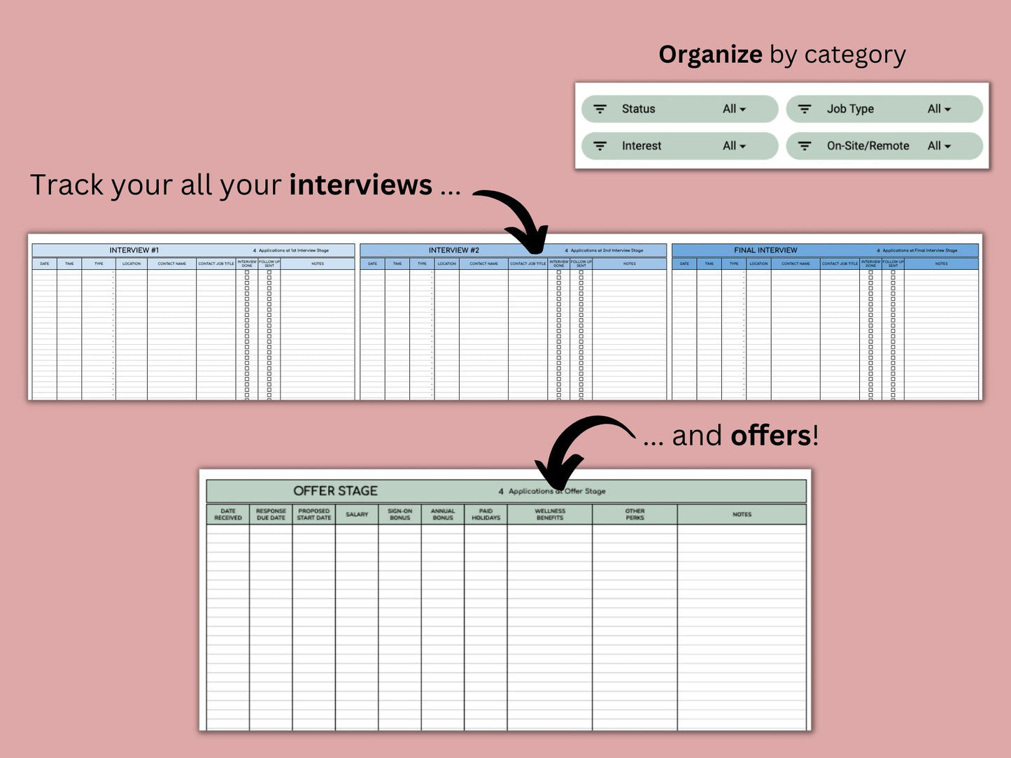 Job Application Tracker | Google Sheets Template