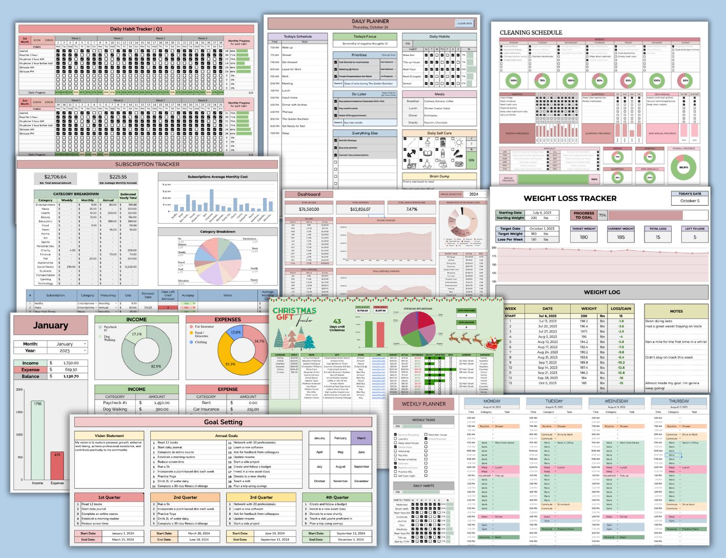 Templates for Life Bundle | Google Sheets