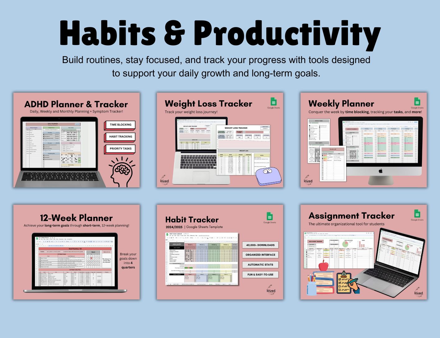 Templates for Life Bundle | Google Sheets