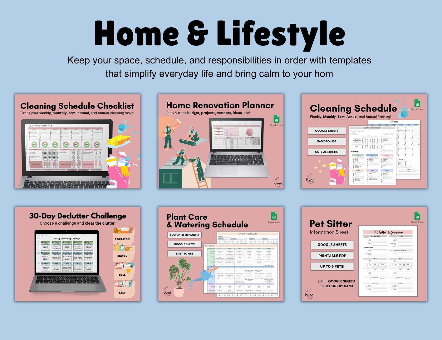 Templates for Life Bundle | Google Sheets