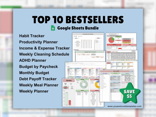 Bestselling Templates Bundle | Top 10 Templates
