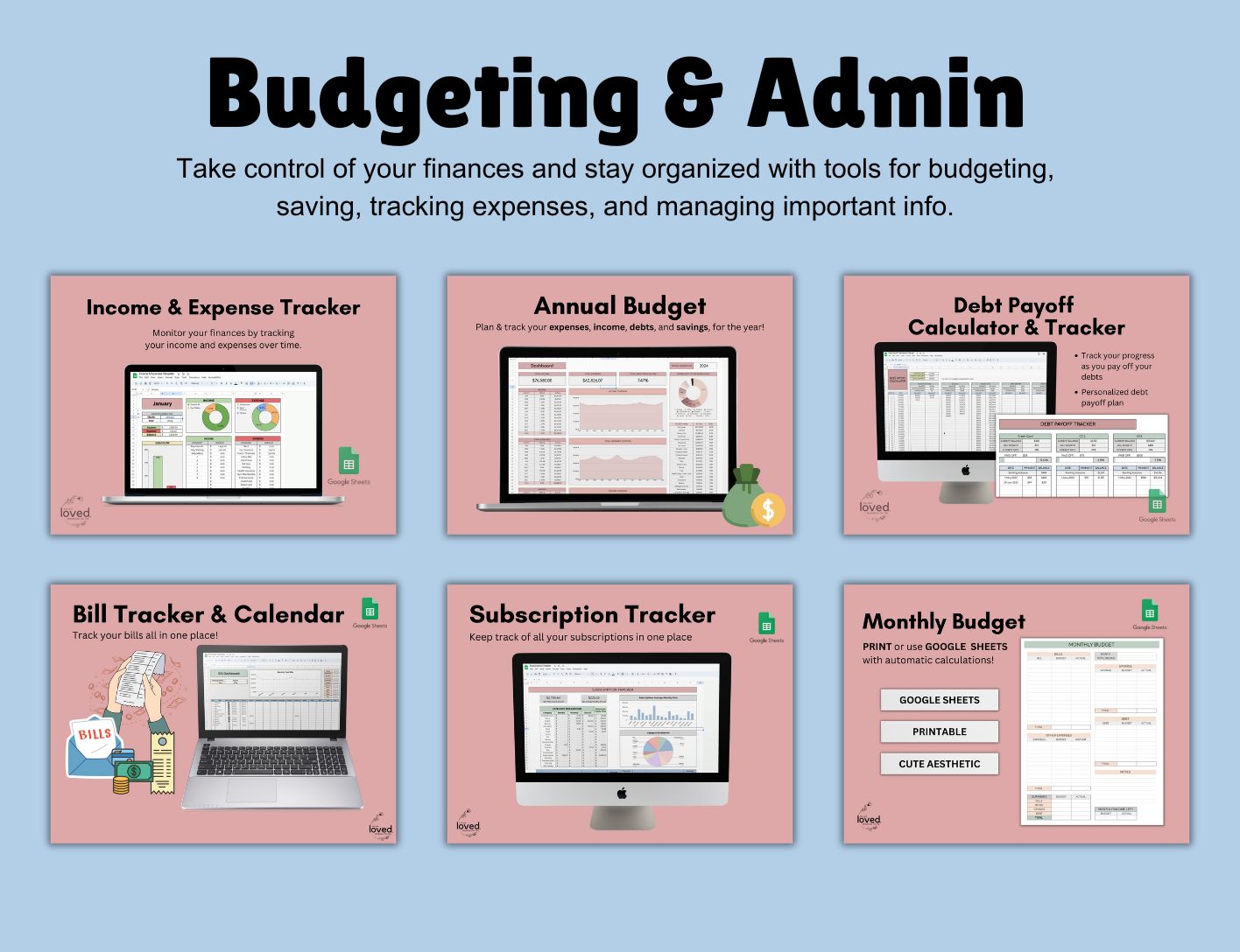 Templates for Life Bundle | Google Sheets