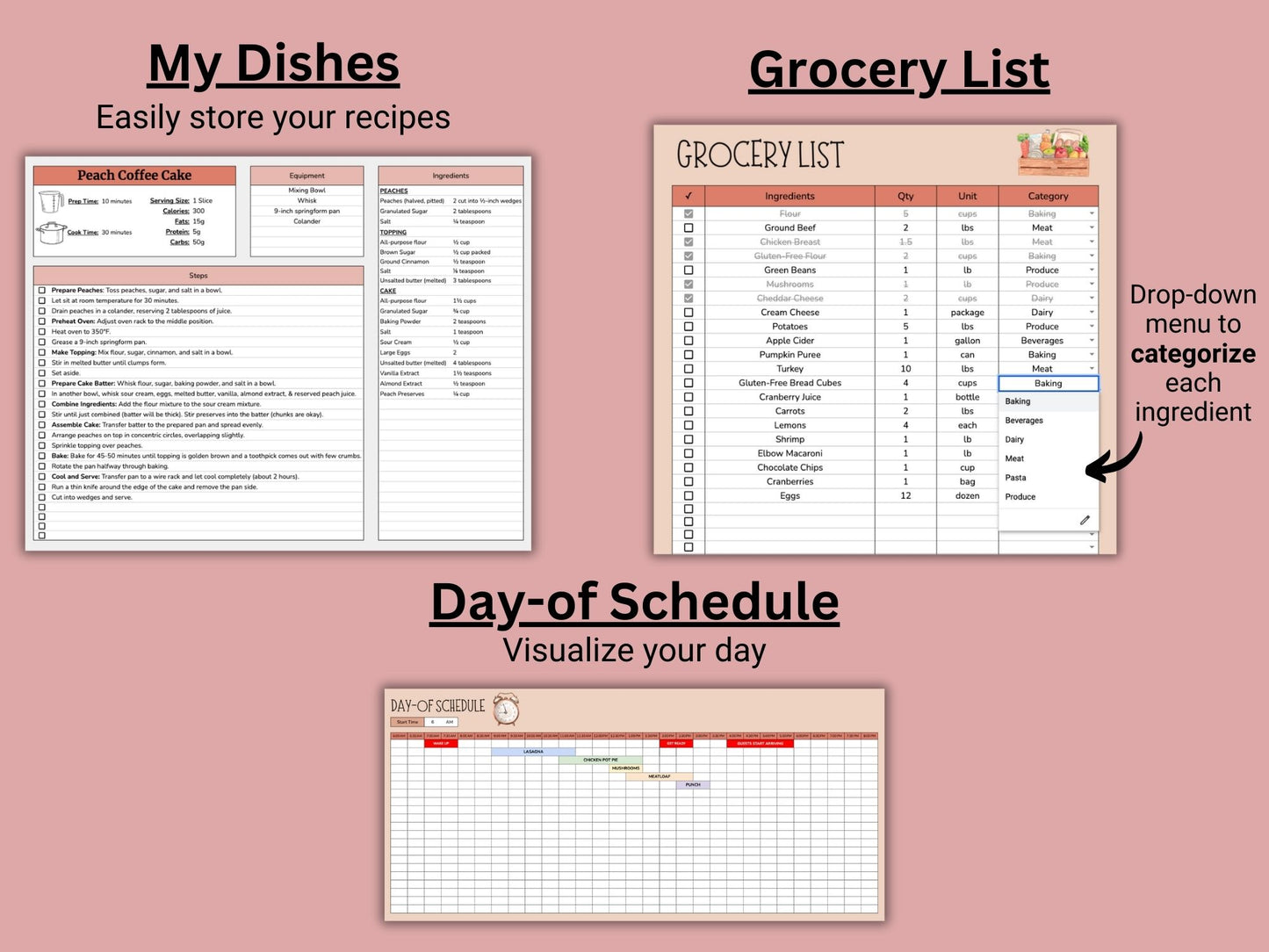 Thanksgiving Planner | Google Sheets Template