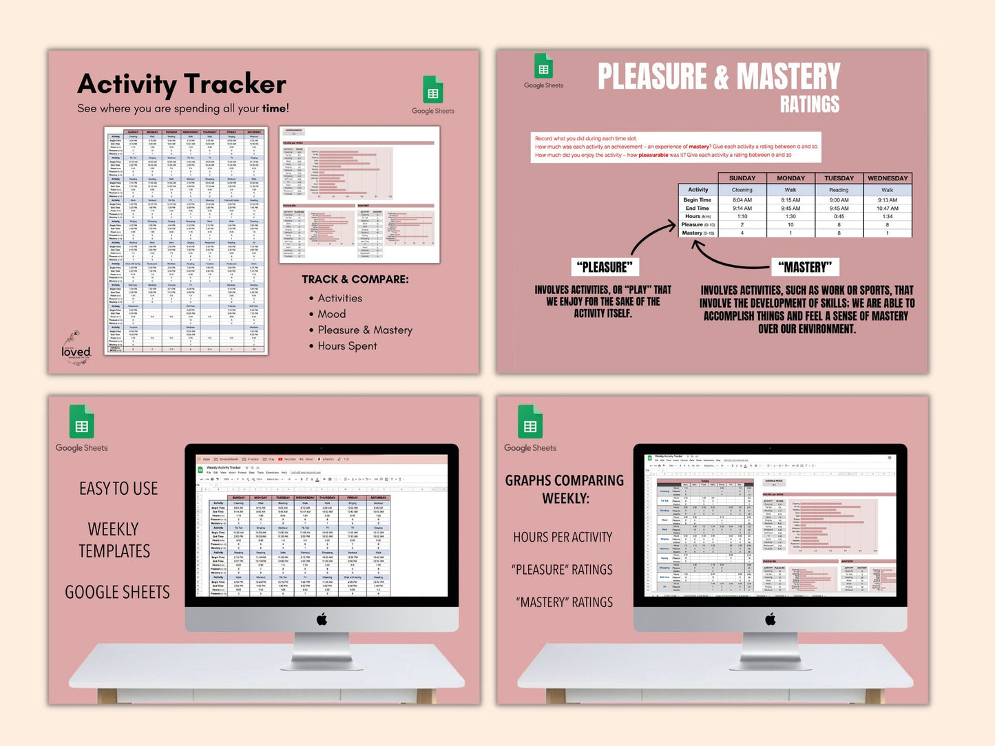 Weekly Planning Template Bundle | Google Sheets