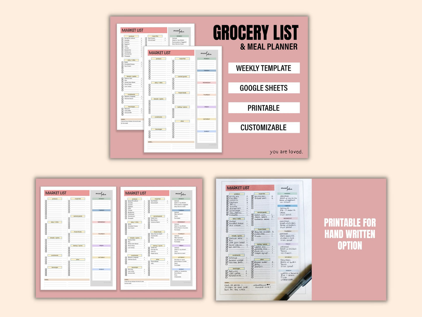 Health & Fitness Template Bundle | Google Sheets