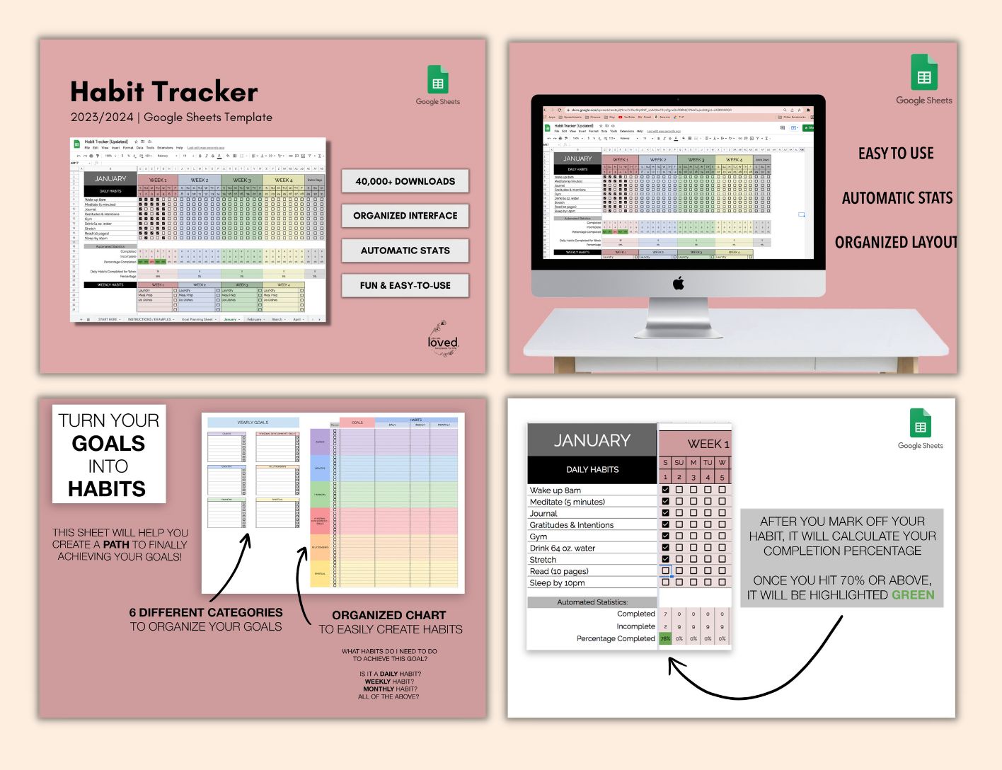 New Year's Bundle | Google Sheets