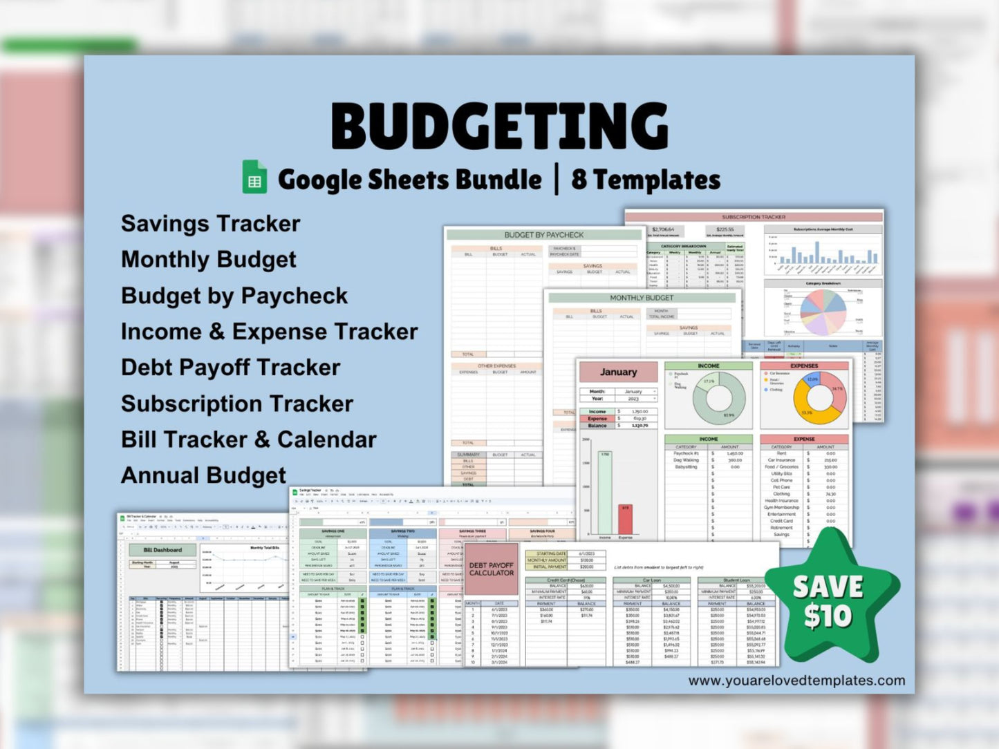 Budgeting Bundle | Google Sheets
