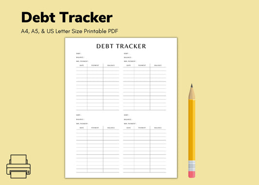 Debt Tracker | Printable
