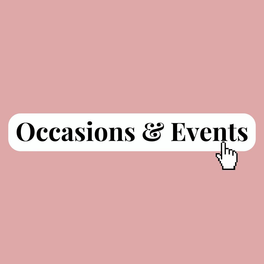 Special Occasions & Events