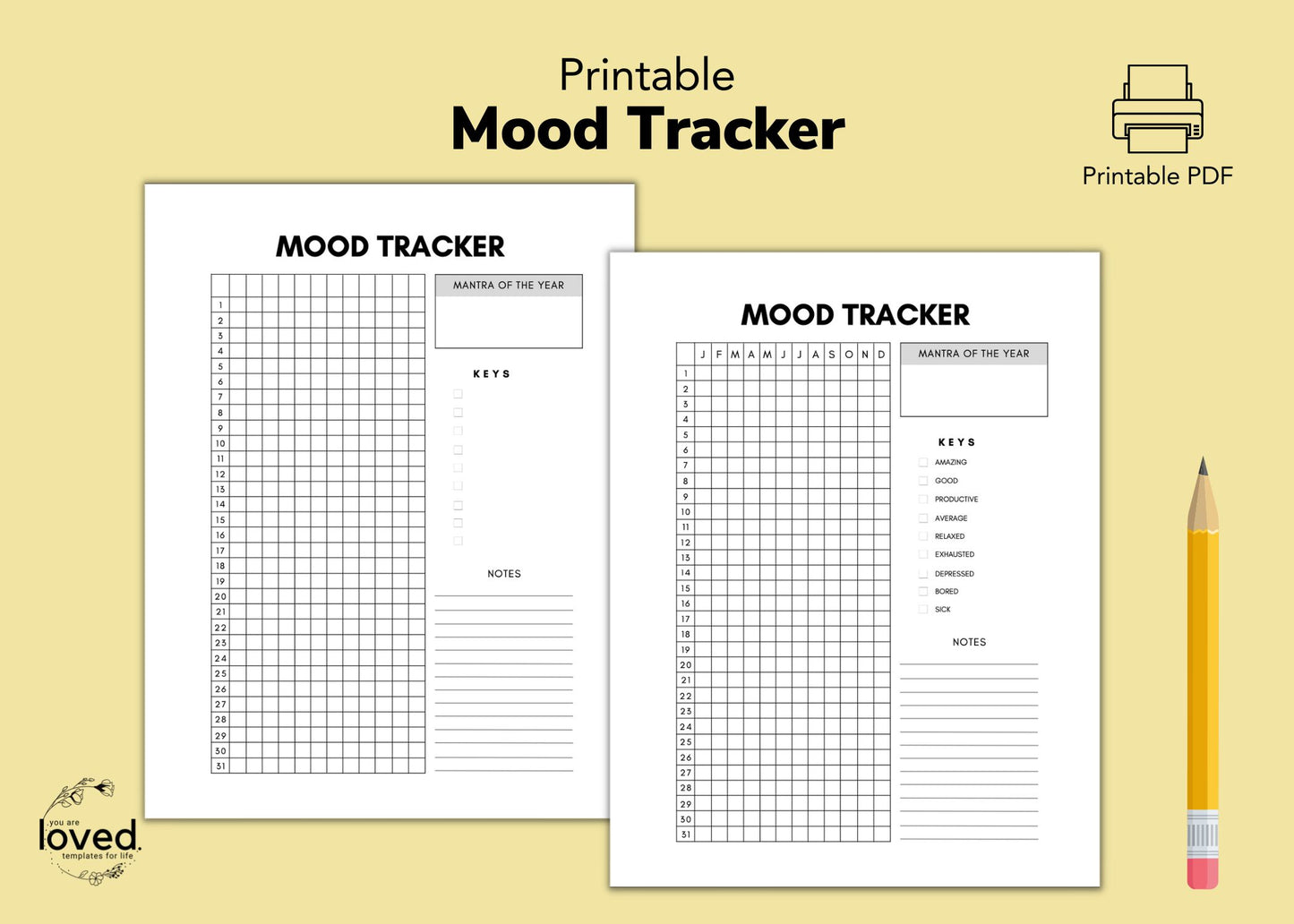 Mood Tracker | Printable
