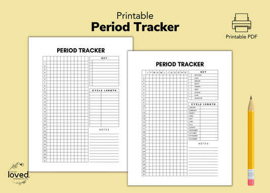 Period Tracker | Printable