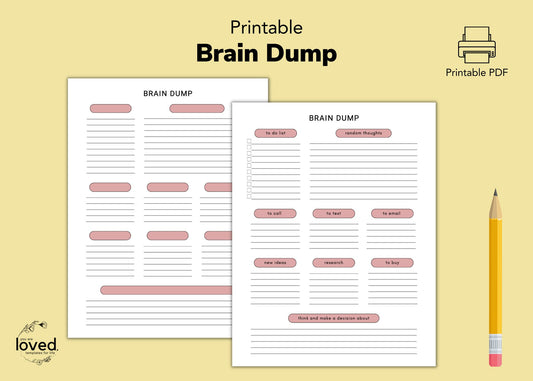 Brain Dump | Printable