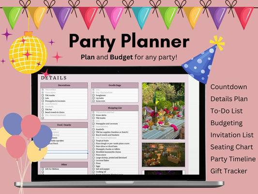 Party Planner | Google Sheets Template