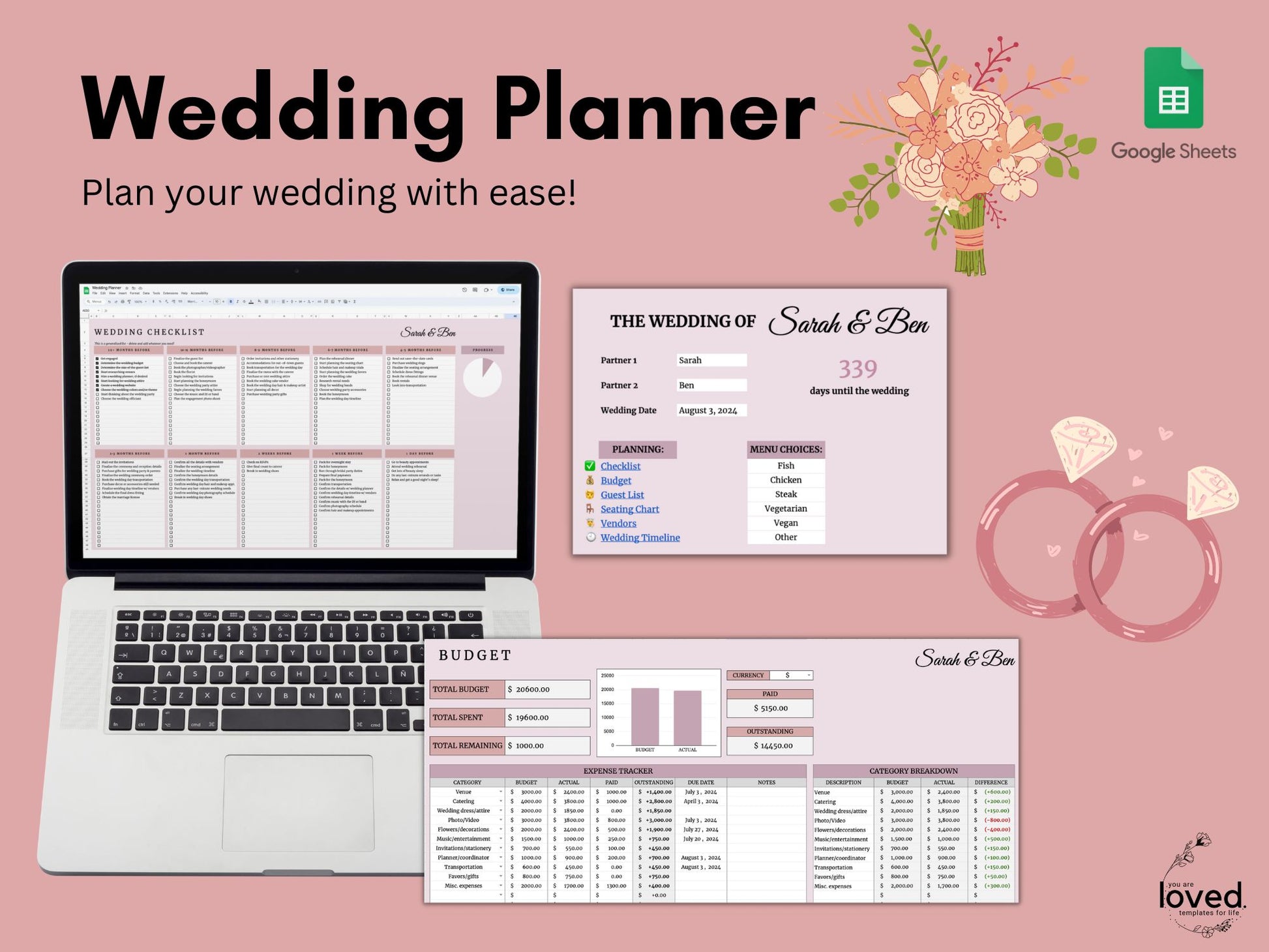 Wedding planning spreadsheet google sheets 60 photos