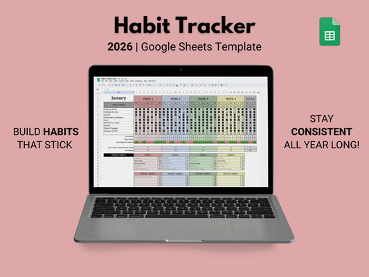 Habit Tracker 2026 | Google Sheets Template