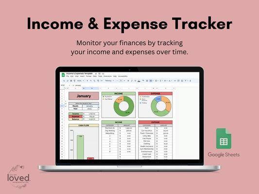 Income vs. Expense Tracker | Google Sheets Template