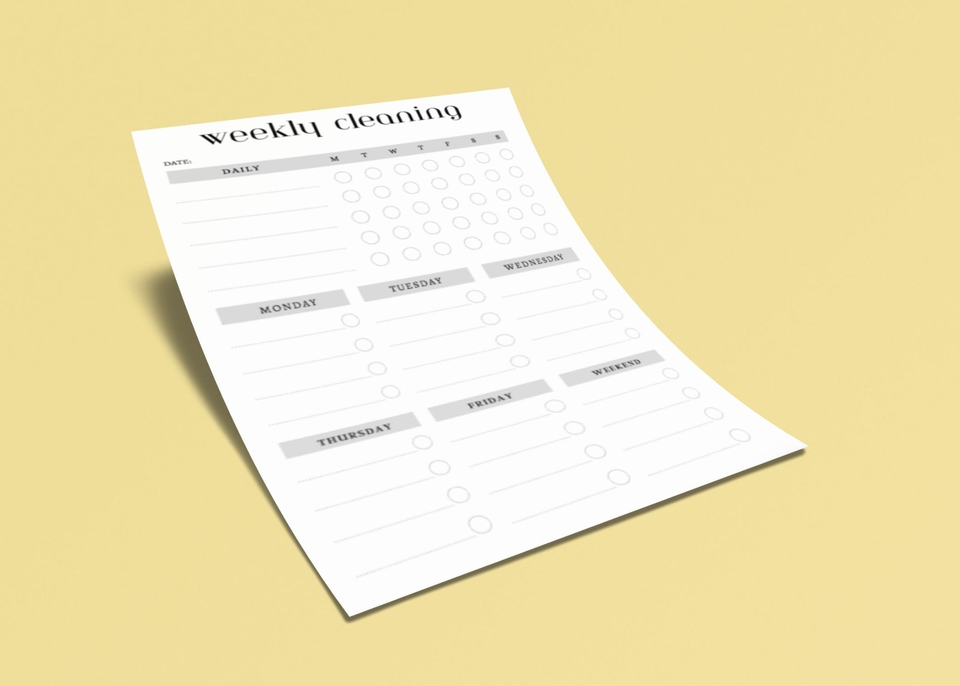 Weekly Cleaning Schedule Printable You Are Loved Templates weekly-cleaning-schedule-printable-you-are-loved-templates