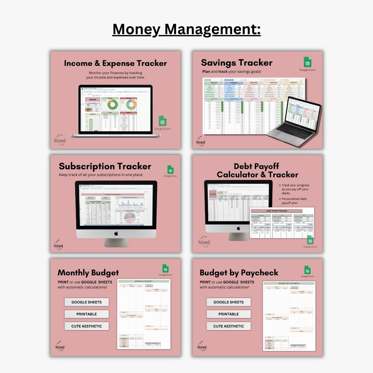 Templates for Life Bundle | Google Sheets