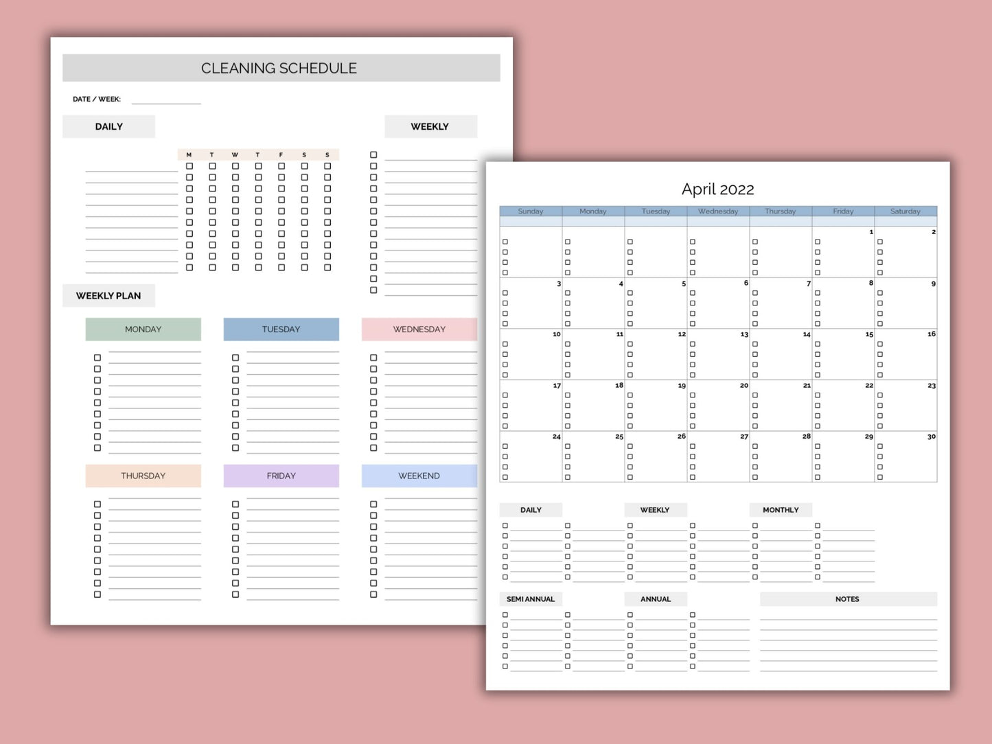 Cleaning Schedule Checklist | Google Sheets Template