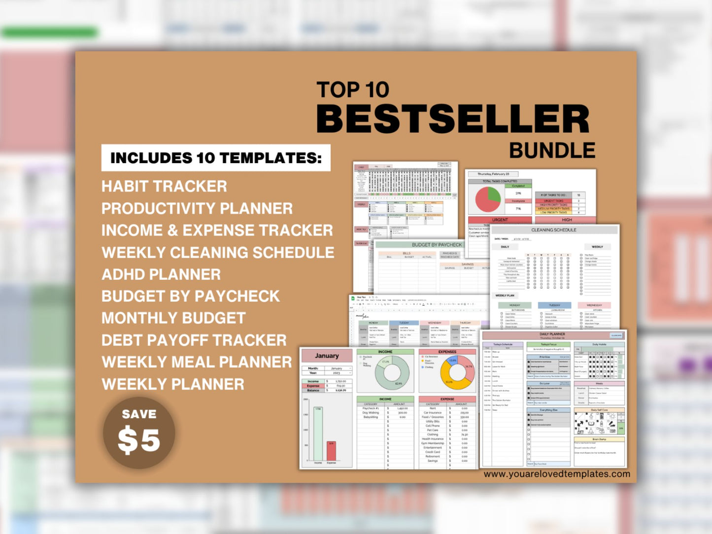 Bestselling Templates Bundle | Top 10 Templates