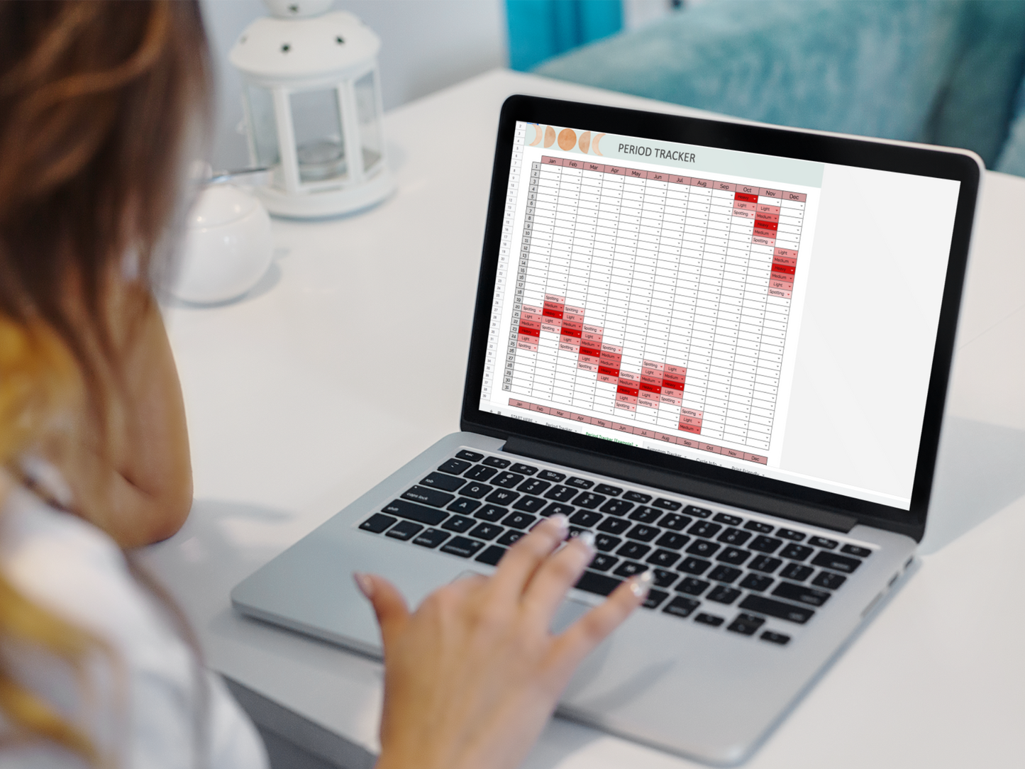 Period & Menstrual Cycle Tracker | Google Sheets Template