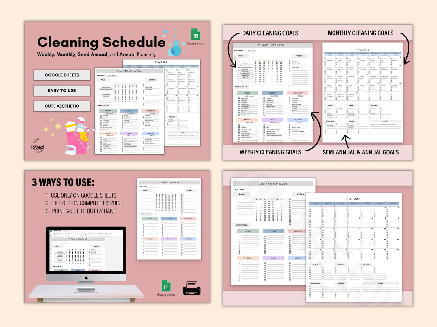 Weekly Planning Template Bundle | Google Sheets