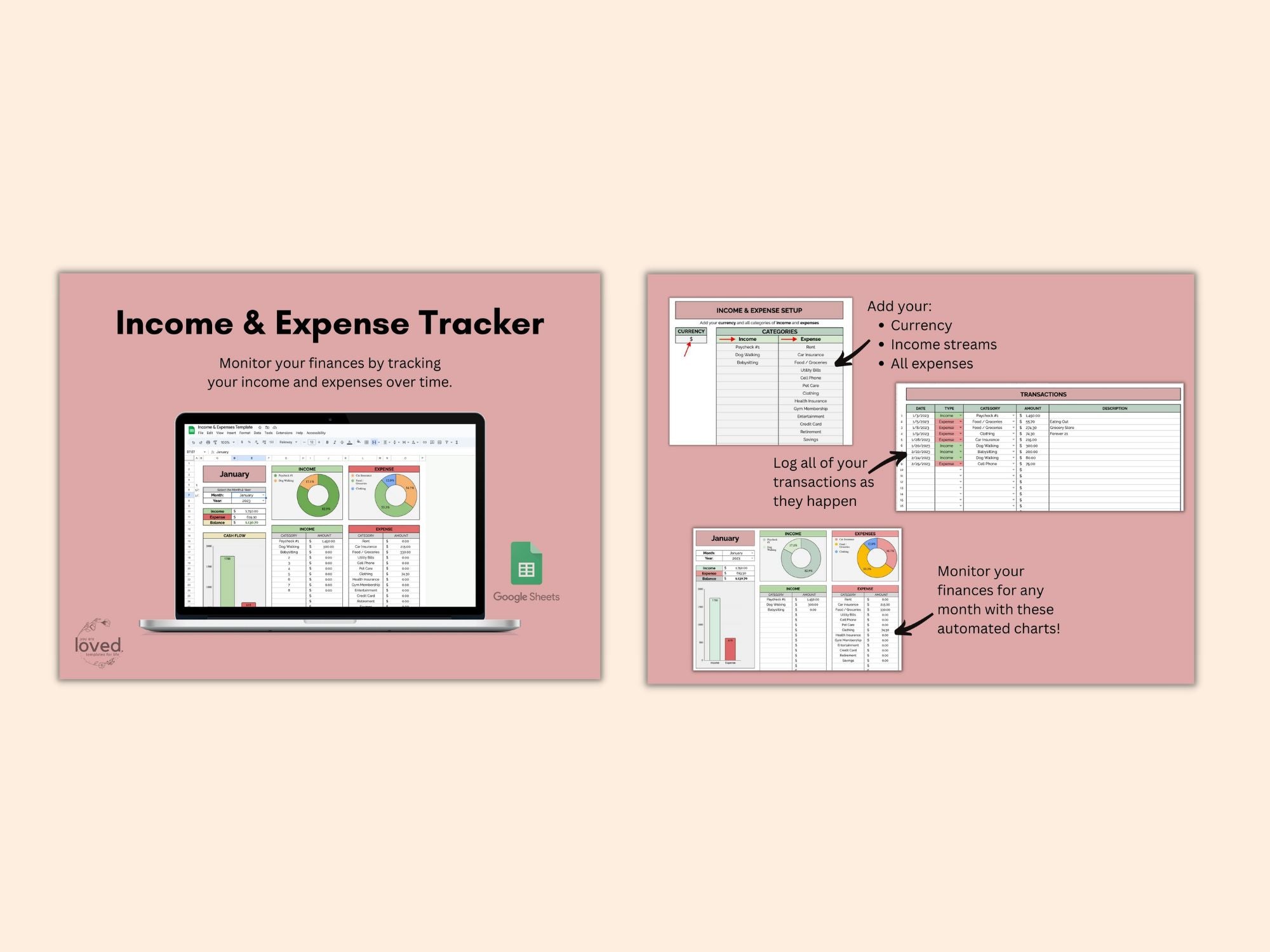 Bestselling Templates Bundle Top 5 Templates GOOGLE SHEETS