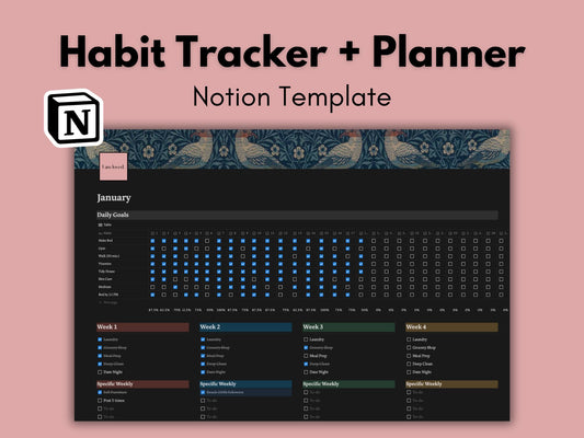 Habit Tracker + Planner | Notion Template