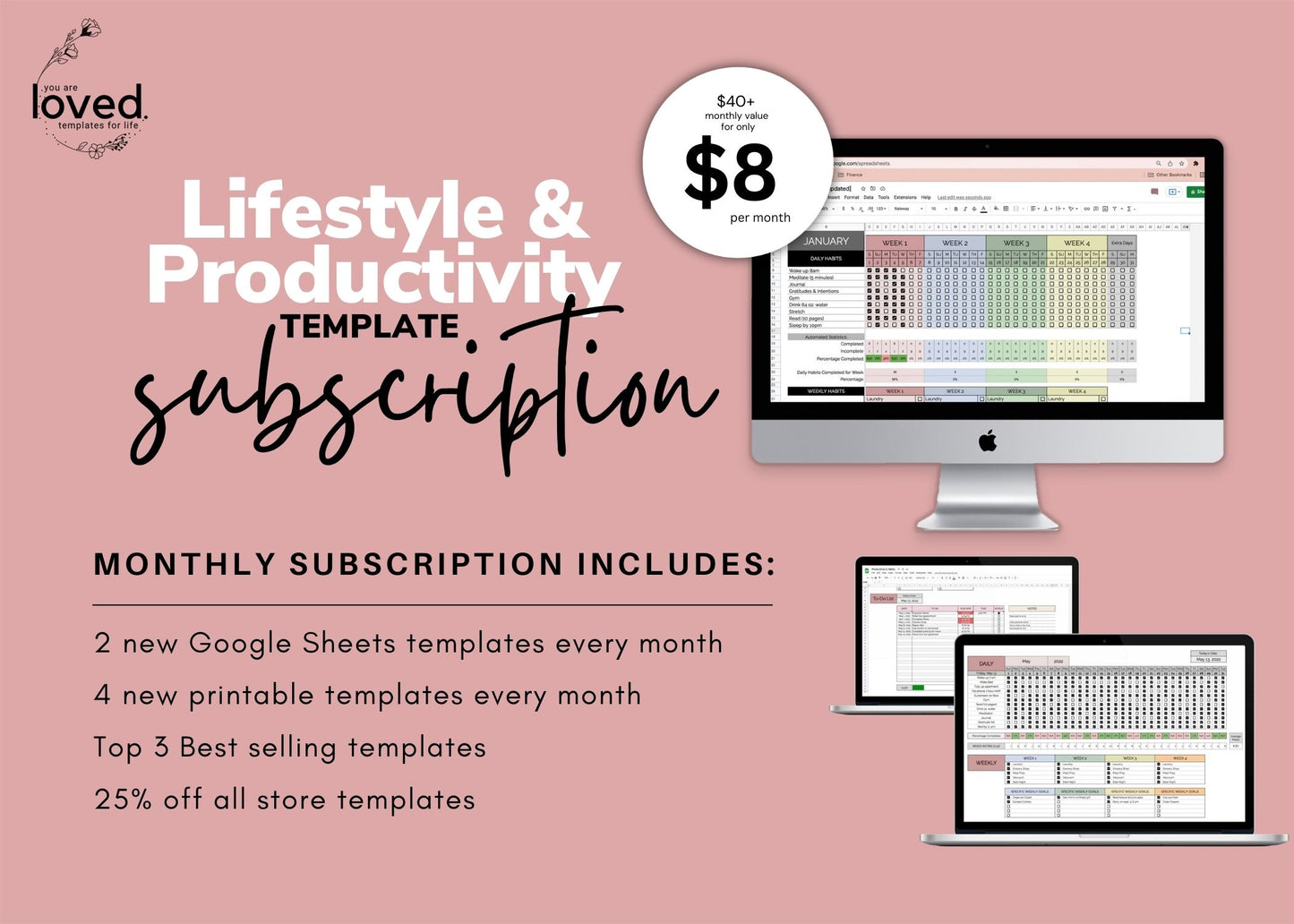 Lifestyle & Productivity | Template Subscription