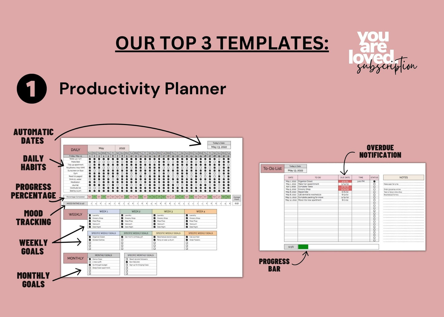 Lifestyle & Productivity | Template Subscription