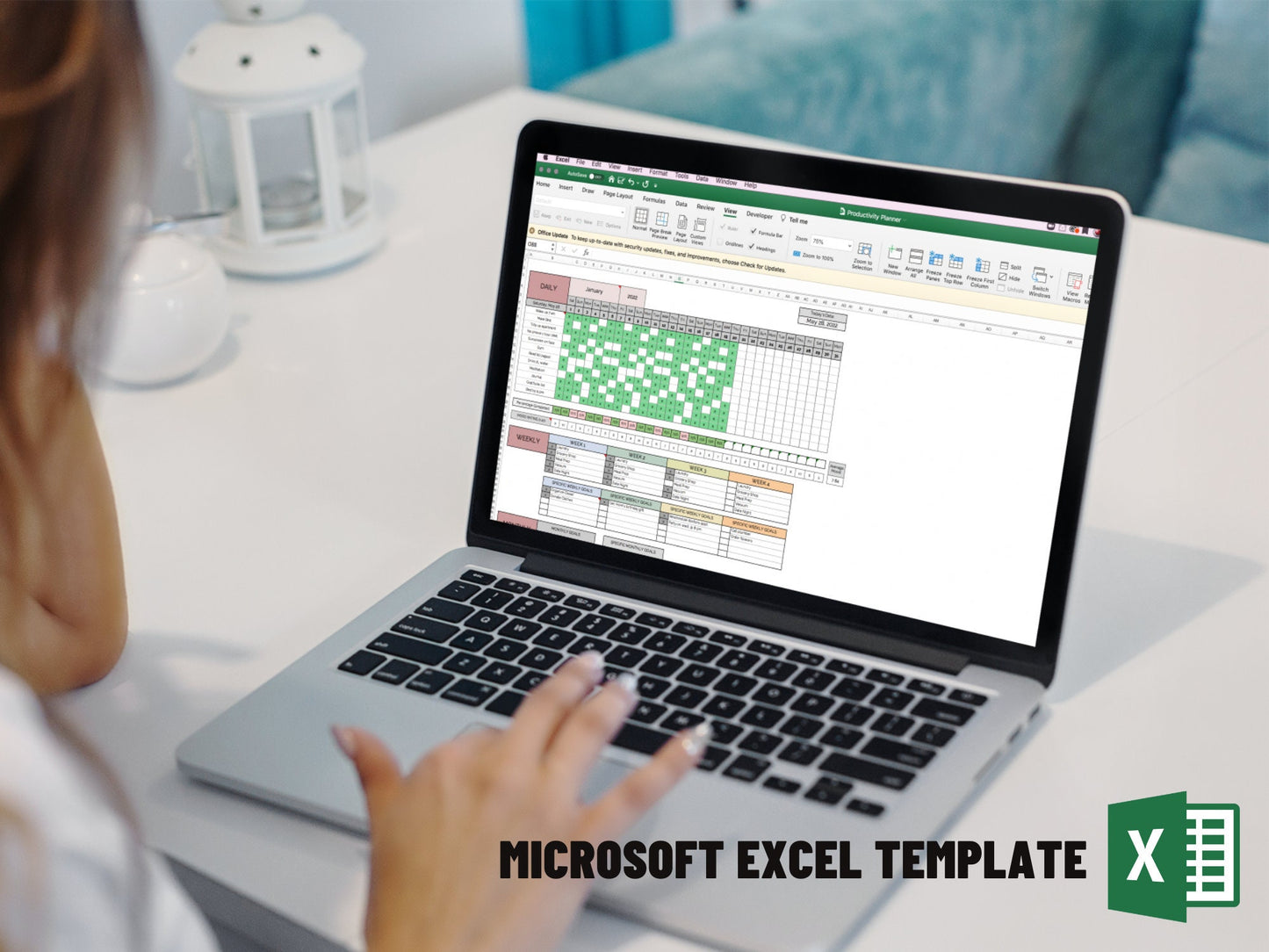 Productivity Planner | Microsoft Excel – You are Loved Templates